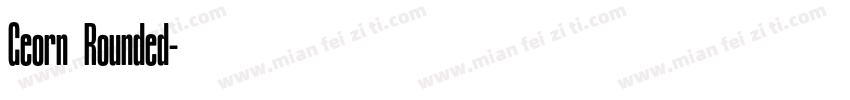 Georn Rounded字体转换